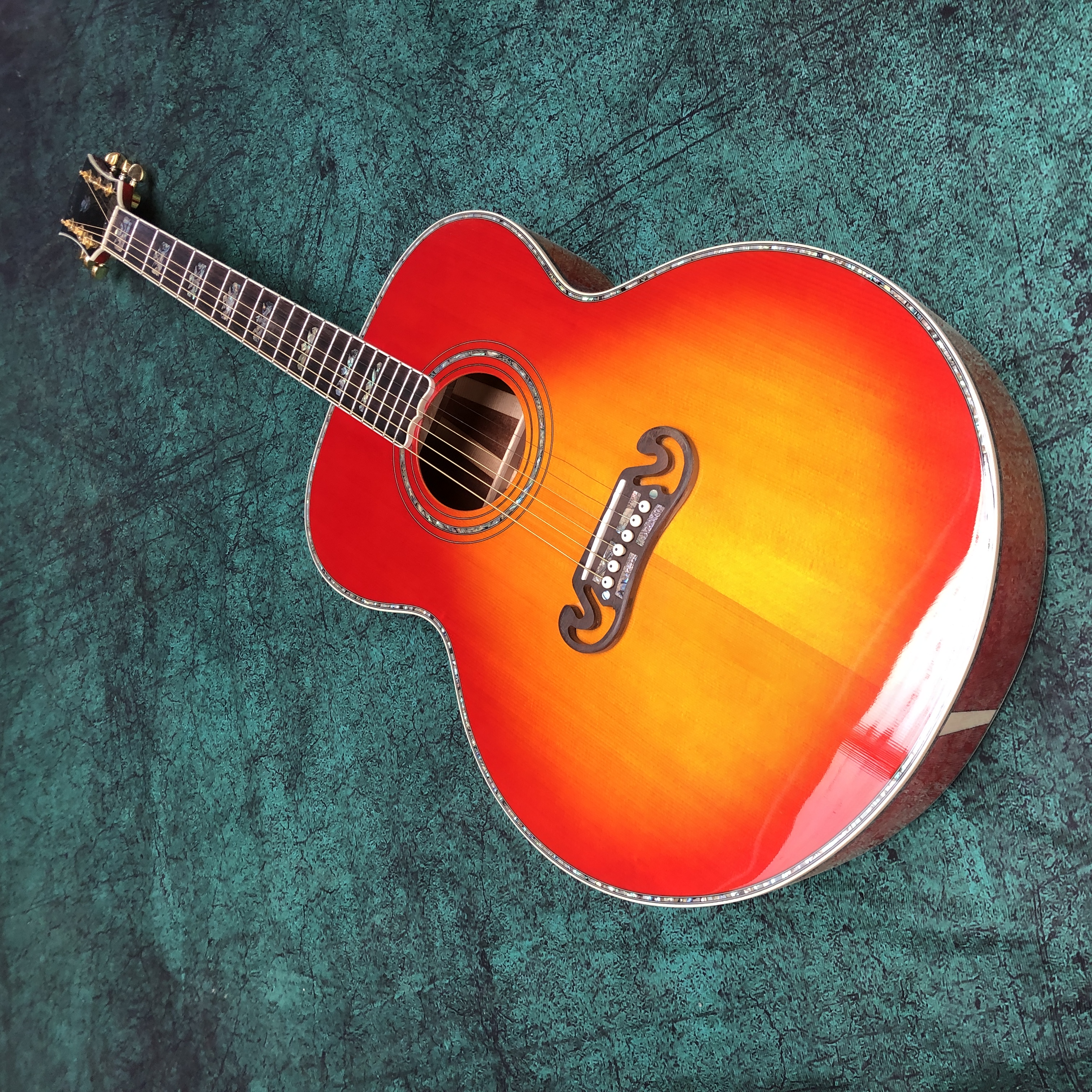 acoustic guitar big 41 42 43inchs 6strings spruce panel ebony fingerboard support customization freeshipping-image-863370111