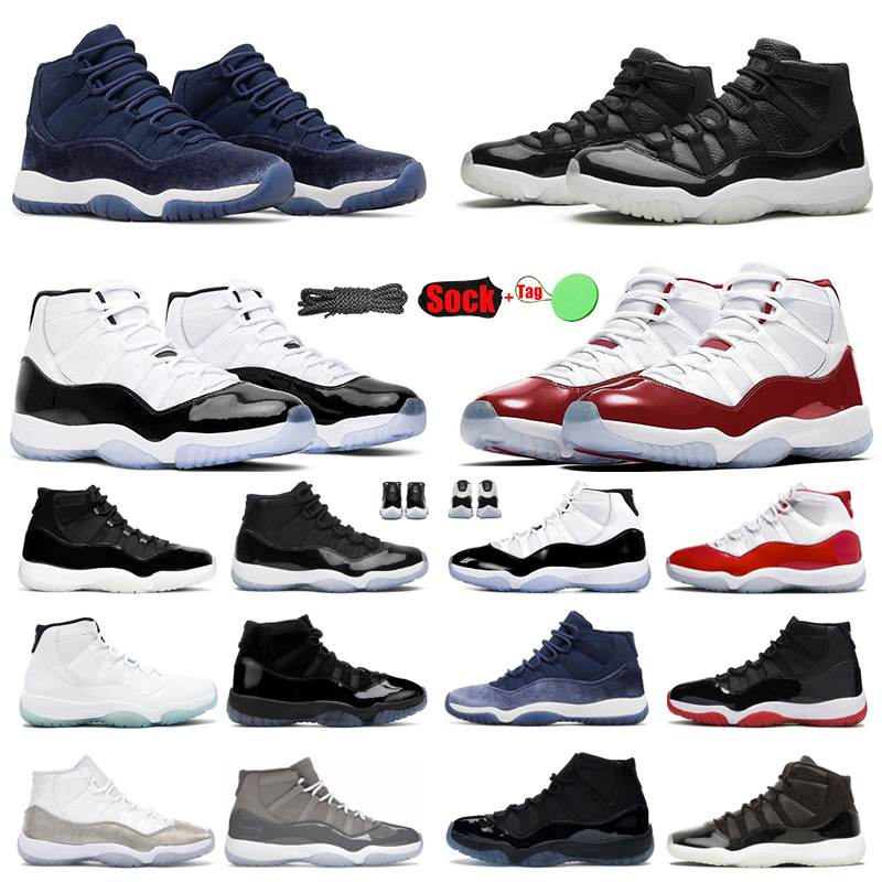 

2023 Jumpman 11 Retro Basketball Shoes Cherry 11s High J11 Cherry Snake Skin Yellow Jubilee 25th Velvet Low Concord Space Jam J 1 Bred Jordens Sneakers Eur 36-47, Color #13