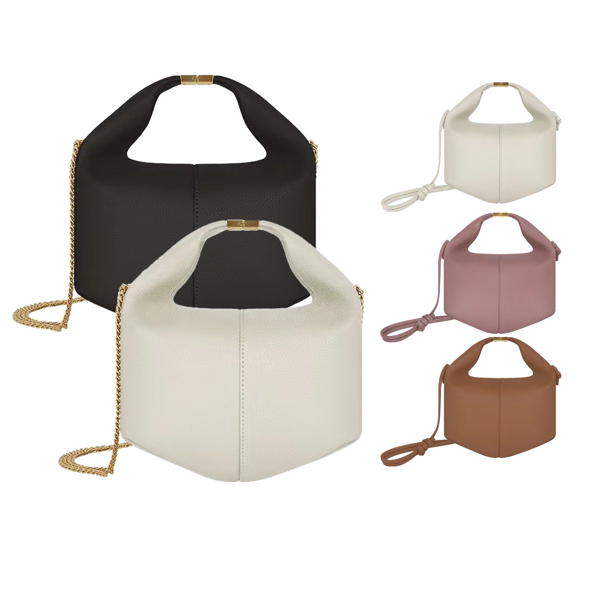 

polene Beri sac cowhide shoulder bag womens cloud handbag Luxury Designer bucket chain bags Mens tote crossbody polenes cyme purses weekend clutch famous mini Bags, Brown