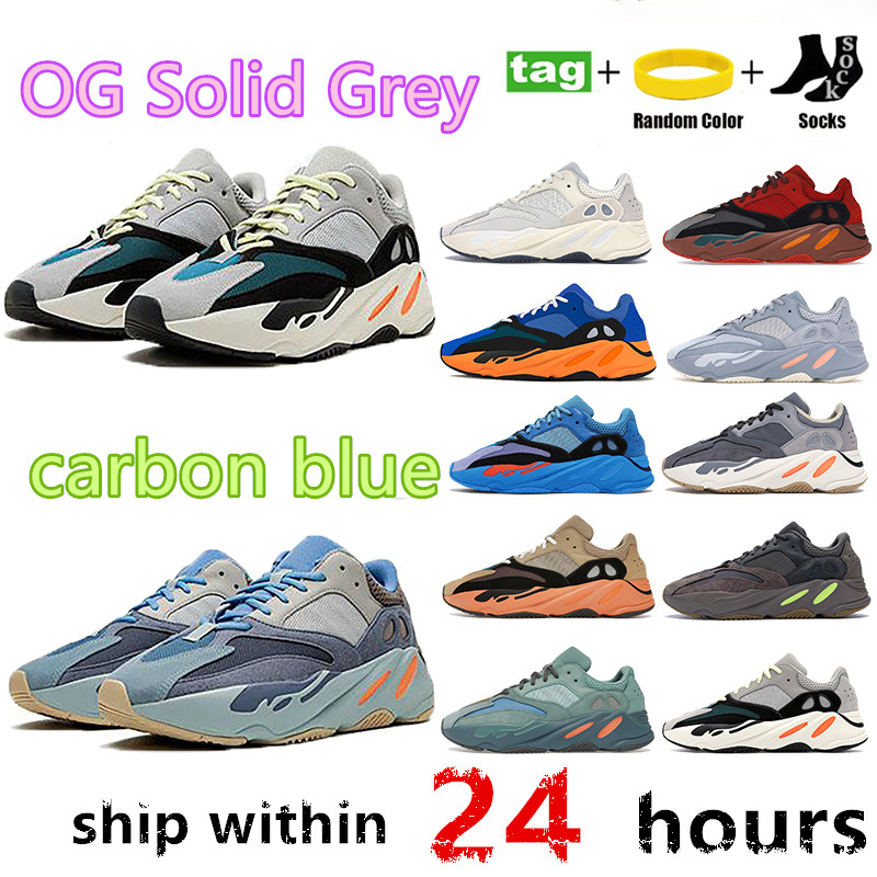 Mens casual shoes 700 v1 magnet OG Solid Grey men sneakers Hi-Res Red utility black Enflame Amber womens casual shoes size 36-46