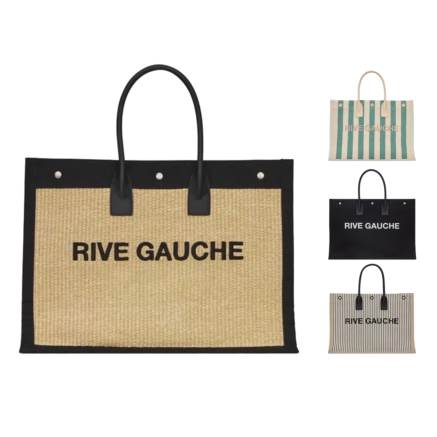 

Rive Gauche Womens straw handbag Shopping bags men clutch linen weave Large tote Beach bag purses luxury fashion Designer travel top handle Crossbody Shoulder pm Bag, White