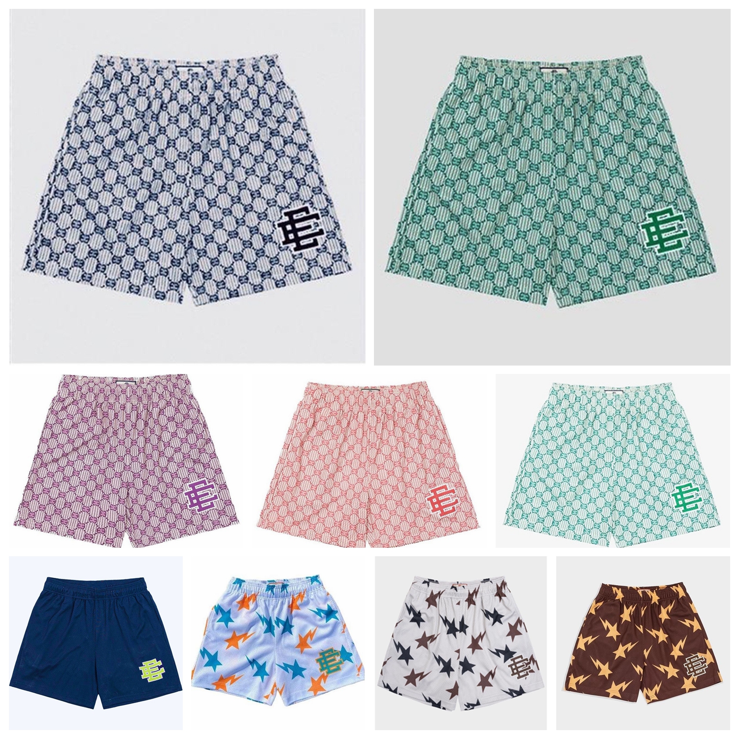 

Mens Shorts Manufacture Oem High Quality Unisex Mens Designer Unisex Above Knee Sublimation Custom Eric Emmanuel Mesh Ee Emanuel Shorts, 11