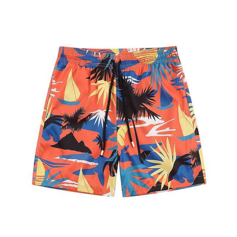 

Designer Short Fashion Casual Clothing Summer Palmes Angels PA Hawaiian AOP Sports Shorts Casual Beach Pants Swimming Pants Couples Joggers Beach Sportswear, Shirt [orange]