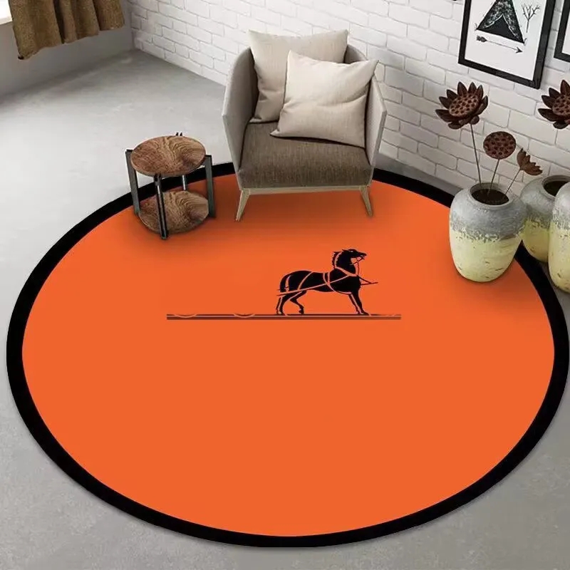 

Non slip floor area rug round designer carpet for bedroom kitchen absorbent room decor delicate convenient luxury carpet multicolor small size JF008 C23, 3#