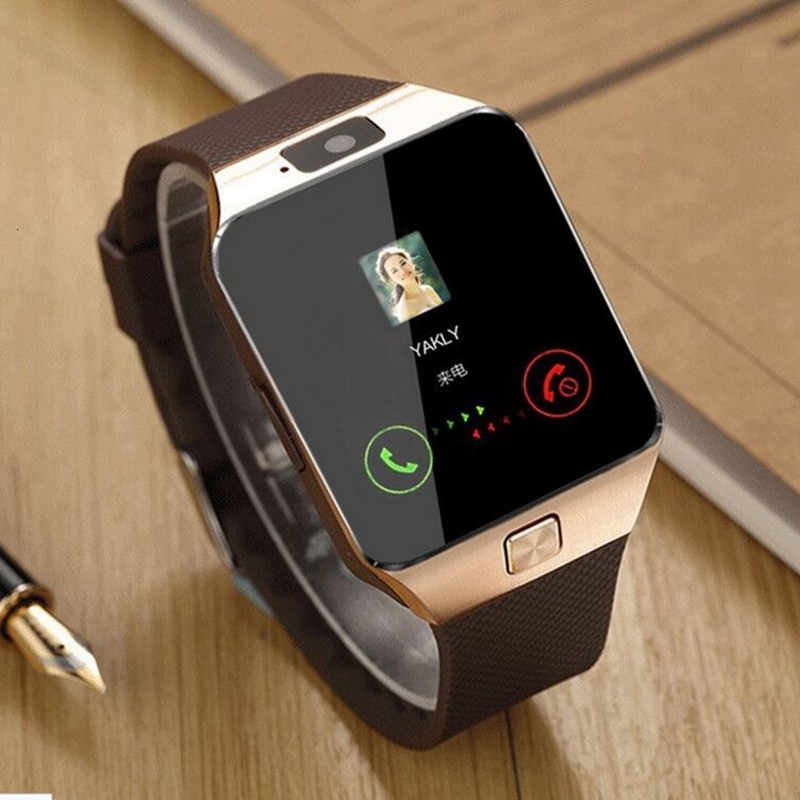 

Wristwatches DZ09 Smart Watch Clock With Sim Card Slot Push Message Bluetooth Connectivity Android Phone Better Than Smartwatch Men Watch 230506, White