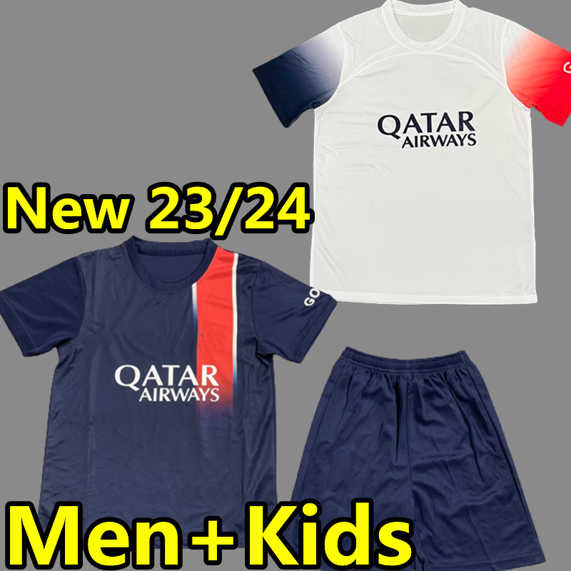 

23 24 #30 10 MBAPPE PsGs soccer jerseys N. Mendes HAKIMI Fabian SERGIO RAMOS VERRATTI ICARDI MARQUINHOS Vitinha 2023 2024 football shirt hommes enfants Men kids Kit, 22-23 home kids