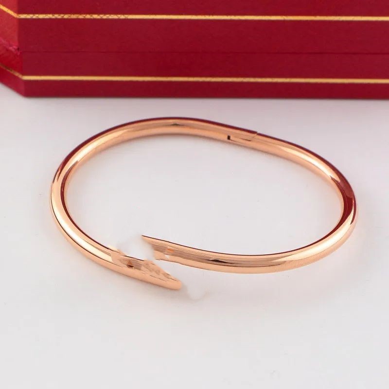 

designer bracelet for women nail bracelets charm bangle gold rose silver tennis diamond bangles large clou Juste for men classic jewelry good