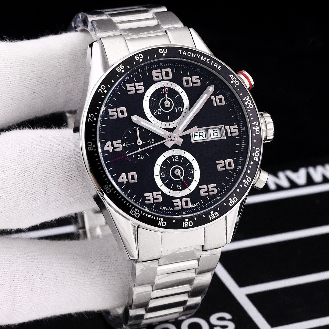 

Tag heuerity AAA 3A Quality Mens Watches 43mm With Gift Box Automatic Movement Mechanical Sapphire Crystal 03