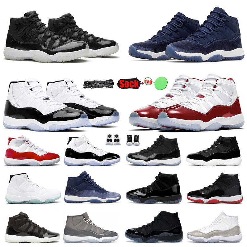 

2023 Jumpman 11 Retro Basketball Shoes Cherry 11s High J11 Cool Grey Snake Skin Yellow Jubilee 25th Velvet Low Concord Space Jam J 1 Bred Jordens Sneakers, Color #24