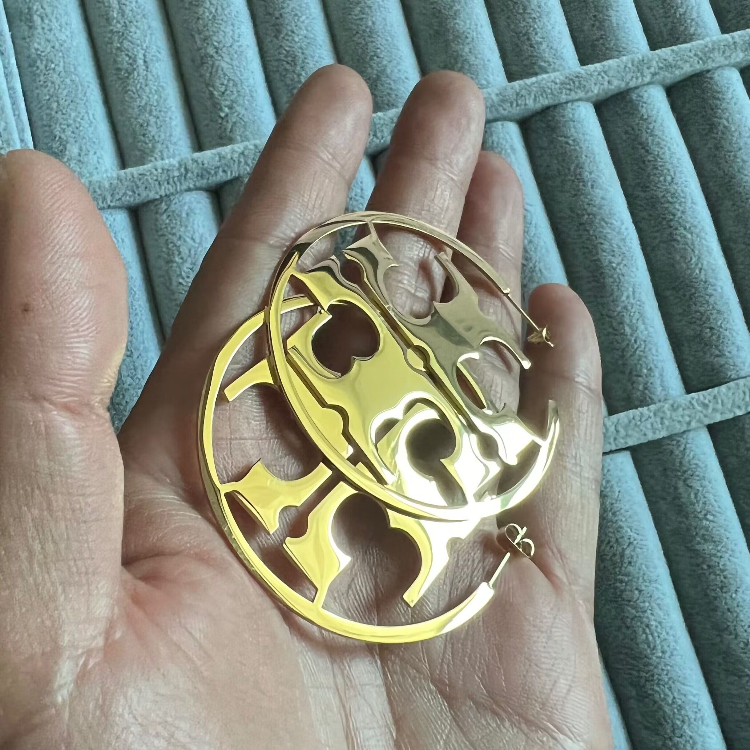 

316L stainless steel Extravagant large 52mm hollow hoop dangle fashion 18K gold rose circle Earrings Hip Hop summer jewelry for Women Party Wedding Hoops Wholesale