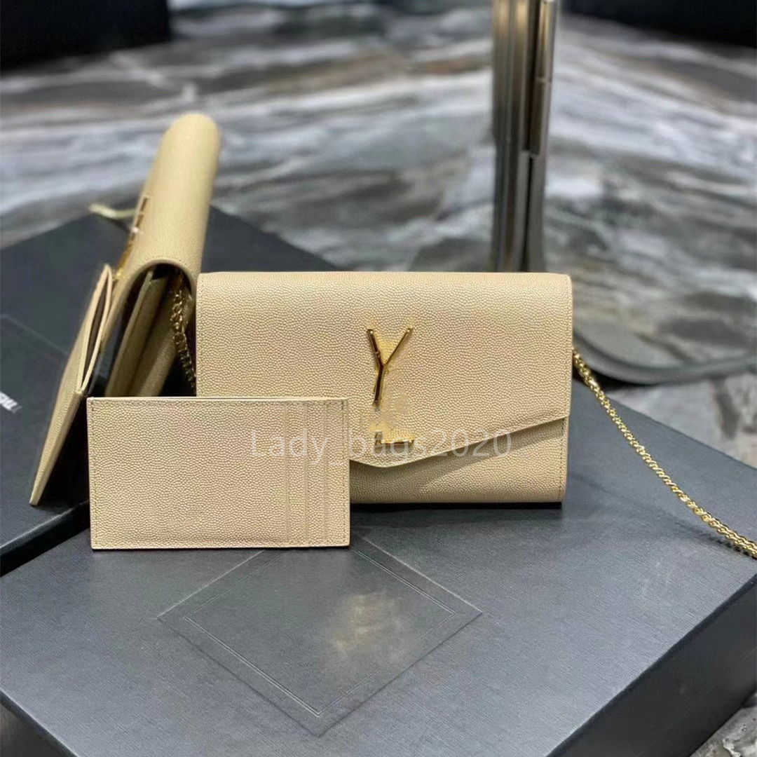 

Women Envelope Bags Uptown Chain Bag Luxury Designer Mini Shoulder Bag Calfskin Leather Beige Crossbody Chains Card Holder Wallet Haybrick Clutch Beige Tote 2 in 1, White