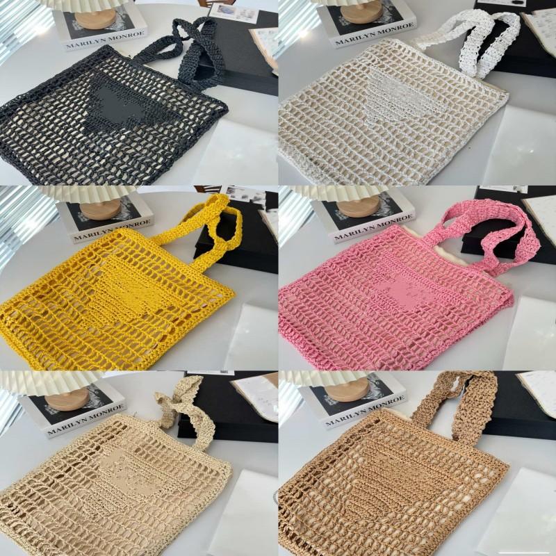 

Designer beach bag Straw Shoulder Bags Picnic bag Summer weave beach bag designer handbag clutch hollow out travel tote crossbody, 11