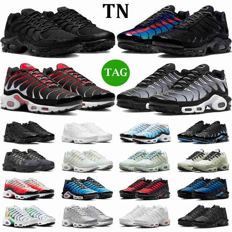 

tn plus terrascape tn 3 running shoes men women scarpe Unity Triple Black White University Blue Red Atlanta des chaussures trainers sneakers 2023, #12