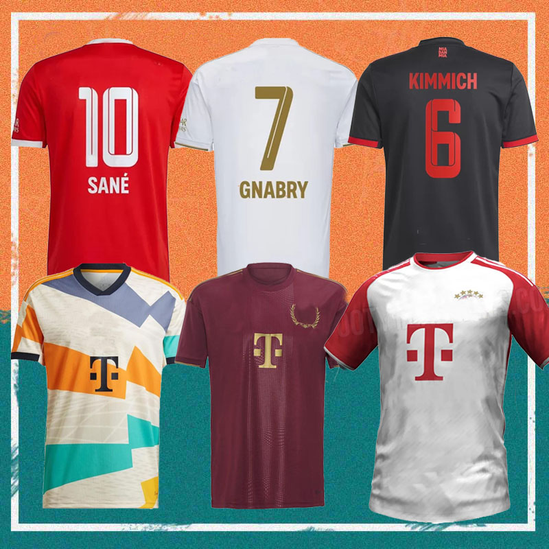 

22 23 24 SANE MULLER MANE Soccer Jerseys 2023 Special BAYERN DE LIGT GNABRY DAVIES 50th anniversary Shirt KIMMICH HERNANDEZ COMAN GORETZKA MUSIALA Football uniform, Beer version