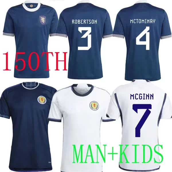 

Scotland 150th Anniversary soccer jersey blue Special edition TIERNEY DYKES ADAMS football shirt 23 24 CHRISTIE McGREGOR MCGINN McKENNA men kit kids uniforms cloth, 2022 away kids