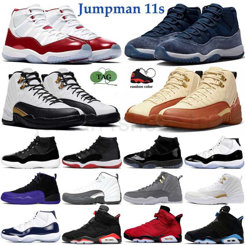 

men women basketball shoes jumpman 6 11 12 Cherry Cool Grey Bred Concord Gamma Blue Stealth Hyper Royal Playoff Royalty Taxi 6s 11s 12s trainers sports sneakers 3.0, Sku_12s ovo white 40-47