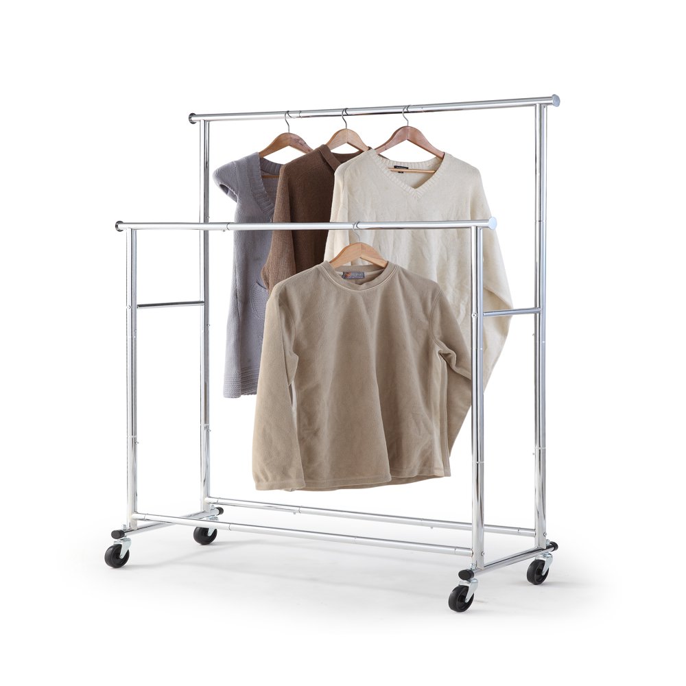 

Heavy Duty Double Rail Clothing Garment Rack