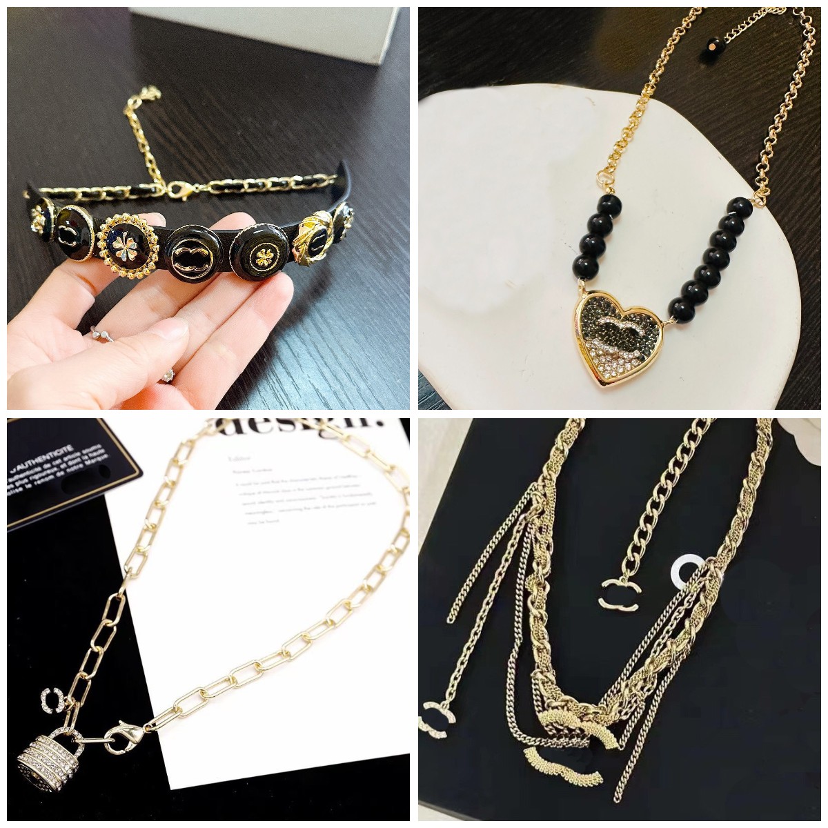 

2023 Heart Diamond Pendant Necklace Designer Women monogram Choker New Birthday Gift Brand Pearl Necklace 18K Gold Plated Premium Jewelry Wholesale
