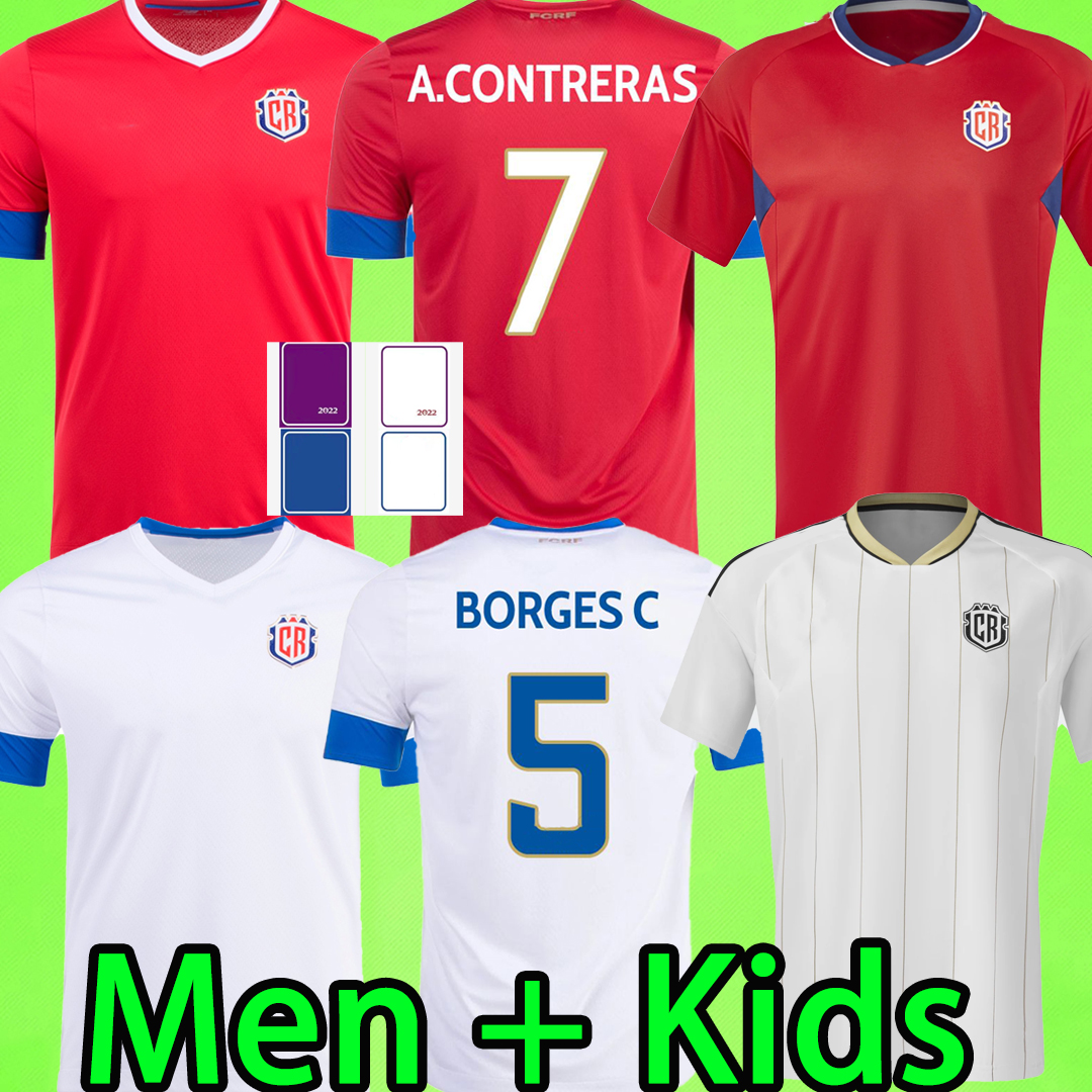 

2023 Costa Rica soccer jerseys MEN KIDS KIT national team CONTRERAS CAMPBELL BENNETTE TEJEDA VENEGAS RUIZ AGUILERA SALAS 22 23 football shirt 2022 home away red white