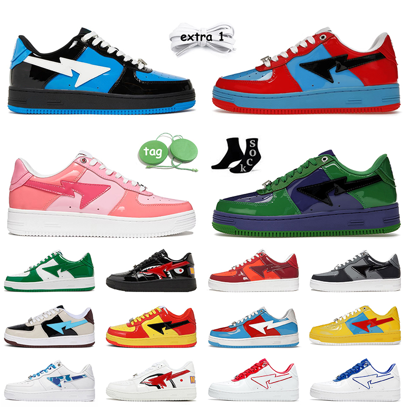 

Shoes Sk8 Sta Black Blue Color Camo Combo Pink Patent Leather Black JJJJound x Women Mens Designer Sneakers Platform Sports Trainers, C47 color camo combo black 36-45