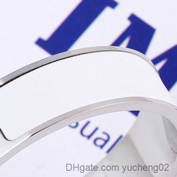 

Rainbow Enamel Gold Buckle Bangle Bracelets 12MM Woman Cuff Fashion Designer Bracelet Jewelry for Man Women Good Gift With Orange Boxx m5