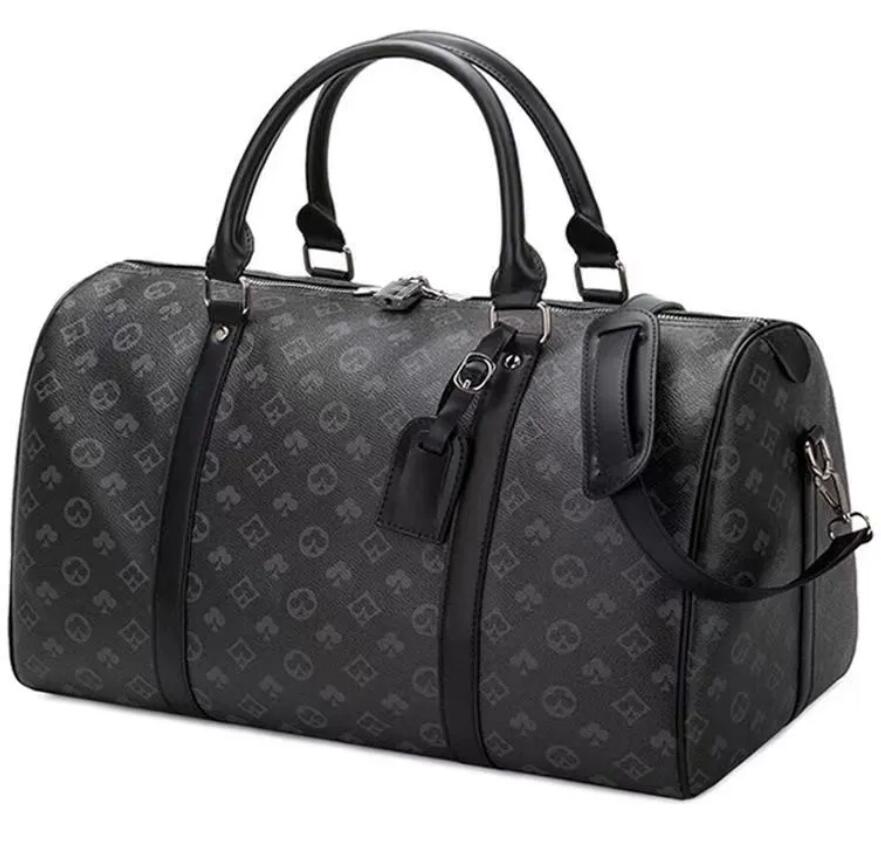 

Duffel Bags luxury fashion men women travel duffle bags brand Louiseitys Handbag viutonity vuttonity luggage handbags With lock large capacity sport bag size 55CM, Brown grid