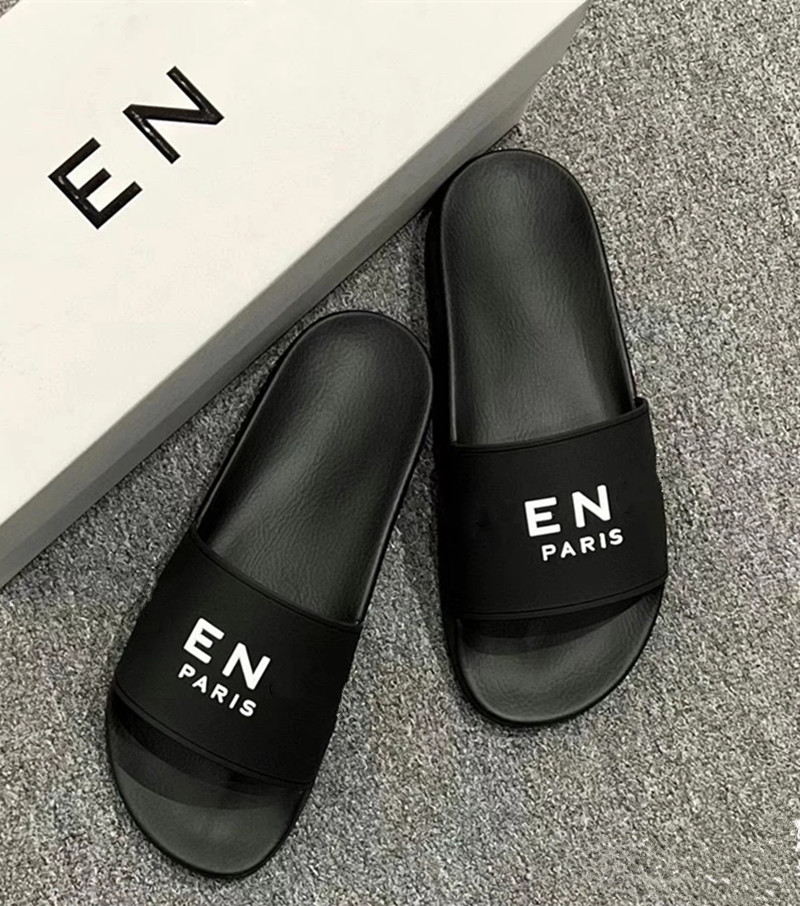 

France brand designer Slippers Slides Sandals Flat slide Mens Womens Luxury Sandal with Beach Slipper Platform Rubber Shower leather men Summer Shoes France giv new, Logo g i v e n c h y