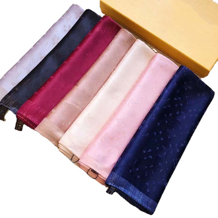 

Scarf Silks Cotton Blend Women Fashion Silken Scarf Designers Scarves Top quality With box