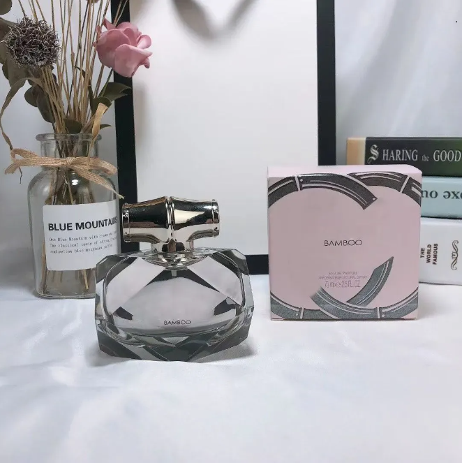 

Top Quality Bamboo Women Perfume Eau De Parfum Spray 75ml Longer Lasting Fragrance Charming Smell Designer Lady Perfumes