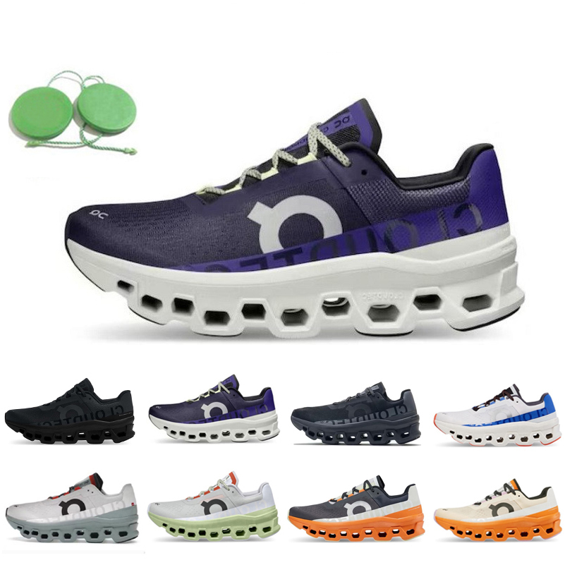 

2023 On Running Cloudmonster Shoes All White Black Glacier Grey Meadow Green Acai Purple Yellow Eclipse Turmeric Fawn Turmeric Frost Cobalt Men Women Sports Sneaker, Color#8