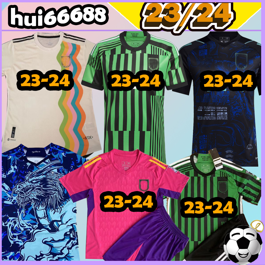 

23/24 Austins FC soccer jerseys MLS Home away 23 2024 Djitte Driussi Ring Cecilio Fagundez URUTTI Zardes Driussi PEREIRA GALLAGHER player Men Kids Kits socks football, 23-24 special