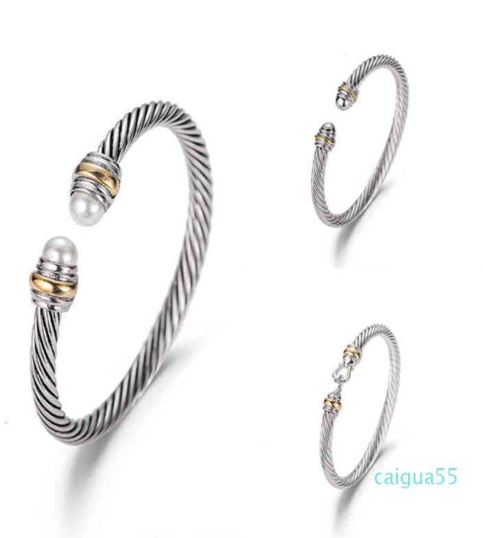 

wholeBracelet Luxury Designer ed Pearl Head Women Fashion Versatile Bracelets Jewelry Platinum Plated Wedding Gift9106647