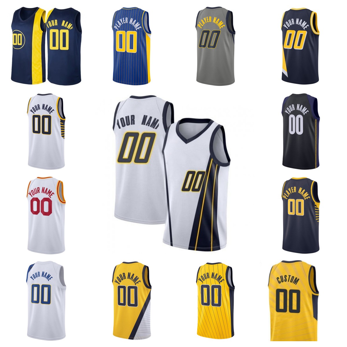 

31 Miller 0 Tyrese Haliburton Bennedict Mathurin Custom Basketball Jerseys Chris Duarte Buddy Hield Myles Turner Jalen Smith Isaiah Jackson 2023 City, As pic
