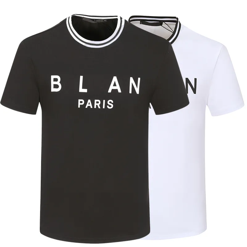 

2023 Designer Men's T-Shirts Short Sleeve Solid Cotton Shirts Man Tees Tops Chest Letters Print Shirts Summer Casual Classic Modern, White