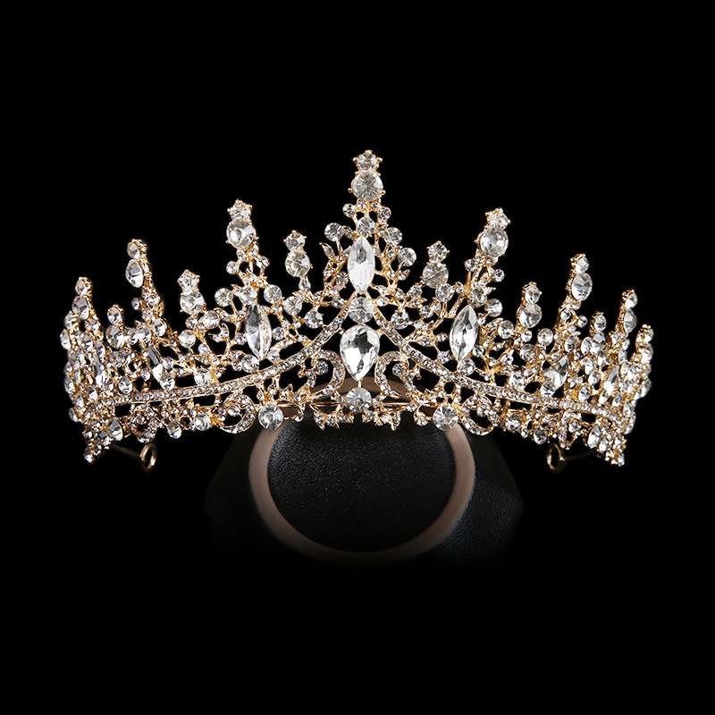 

Bride Gold silver Crown Headwear Water Diamond New Wedding Dress Accessories Wedding Hair Accessories