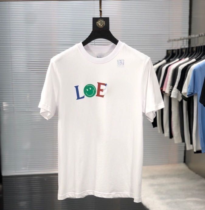 

Designers T Shirt Summer loewees shirt Mens women Man Womens tshirt Letters Print Short Sleeves Shirts Men Luxury Street Tees Loose, White