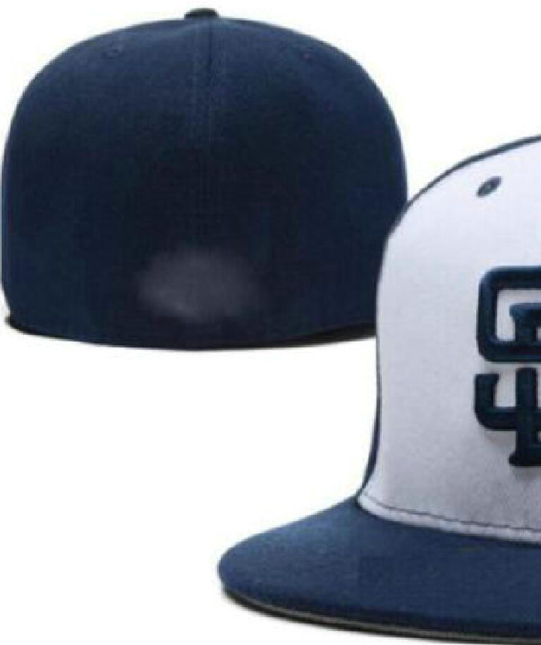 

Ready Stock Wholesale High Quality Men's San Diego Sport Team Fitted Caps Flat Brim on Field Hats Full Closed Design Size 7- Size 8 Fitted Baseball Gorra Casquette A4