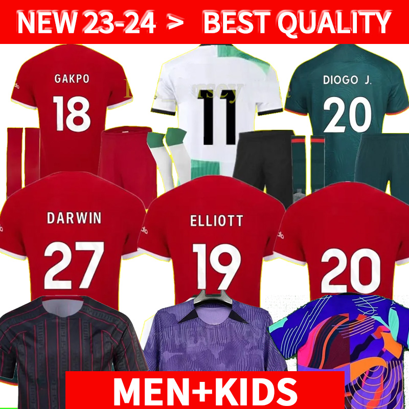 

23 24 soccer jerseys HOME AWAY third GAKPO DARWIN 2023 2024 Mohamed Luis DIaz Alexander Arnold football kit tops shirts men kids uniform A.BECKER women, 2223 gk