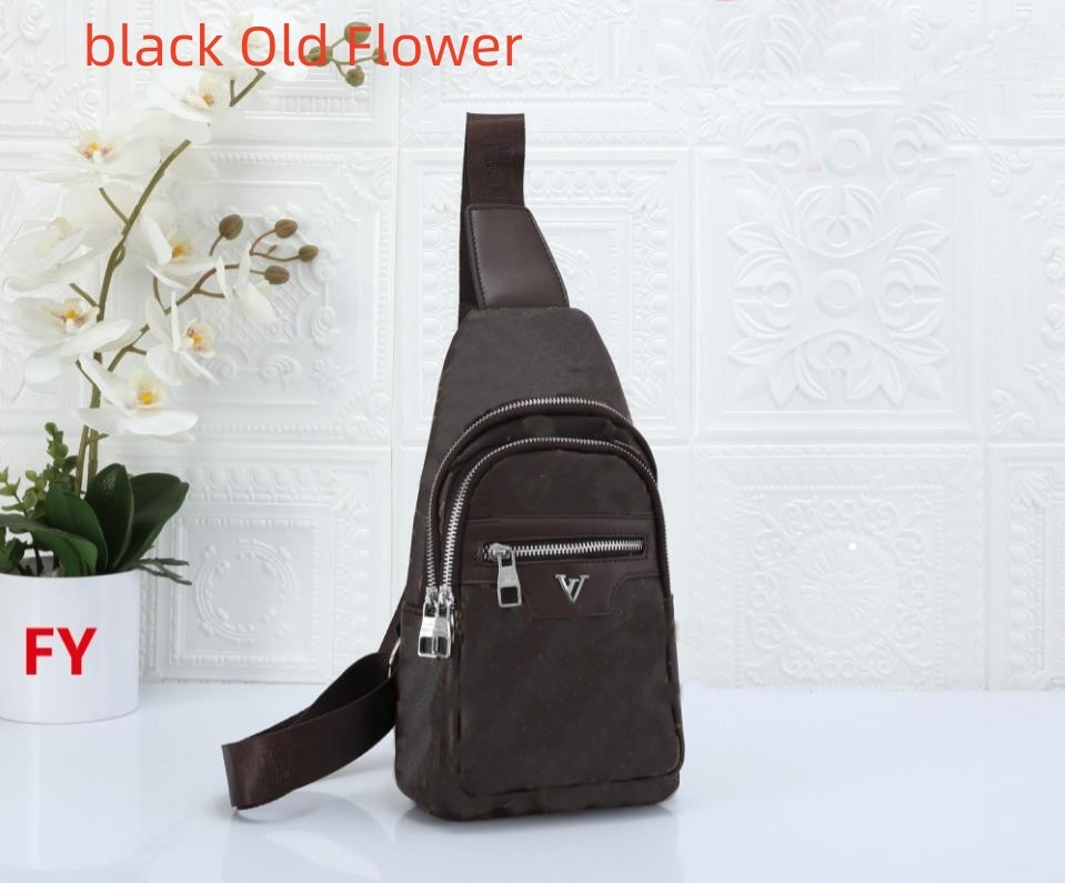 

2023 Luxury Designers AVENUE Sling Shoulder Bag Mini Men Crossbody Chest Bags Louiseities Viutonities Leather Sporty Outdoor Purse Wallet Brown olf Flower ngyp, Black old flower