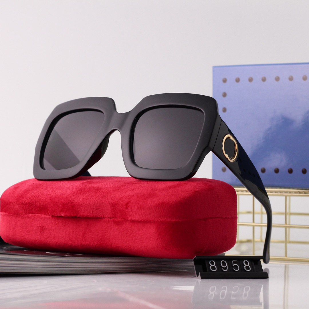 

Sunglasses Luxury Square Woman Brand Designer Retro Frame Big Sun Glasses Female Vintage Gradient Male Oculos Feminino