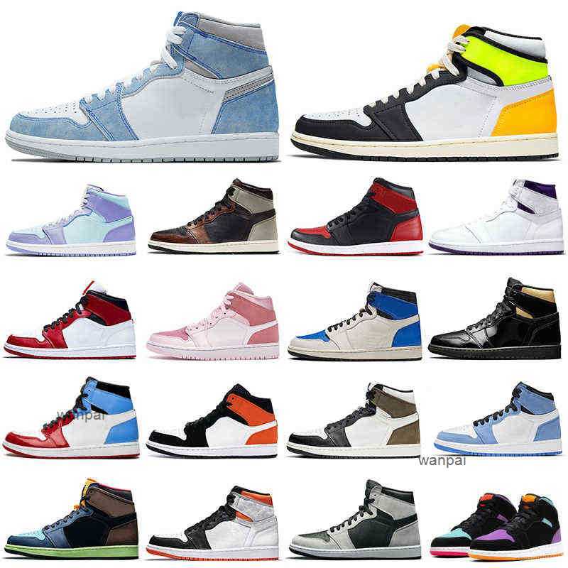 

Cheaper 1s men basketball shoes 1 University Blue Obsidian Shadow Light Smoke Grey women mens trainers sports sneakers Breathable Wholesale, 1s obsidian