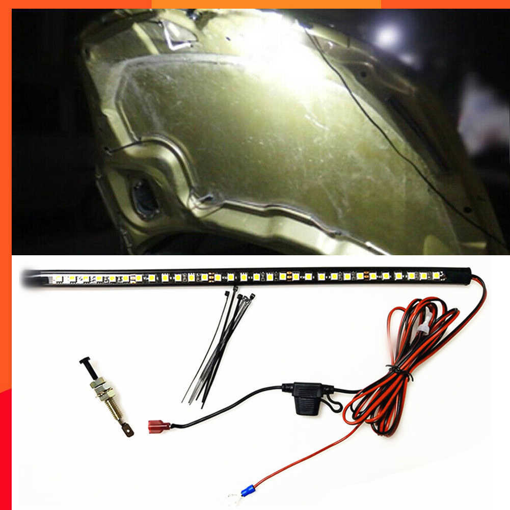 

White Under Hood LED Light Kit With Automatic on/off -Universal Fits Any Vehicle Car LED lights Automatic Switch Ties LED Strips