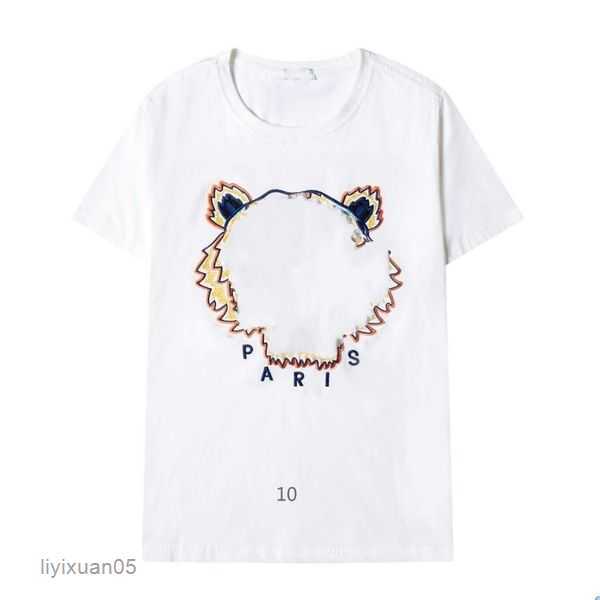 Women's Kenzo Designer Men's Tiger Head Embroidered Luxury Loose Short Sleeve Sports Classic 10 Ikum