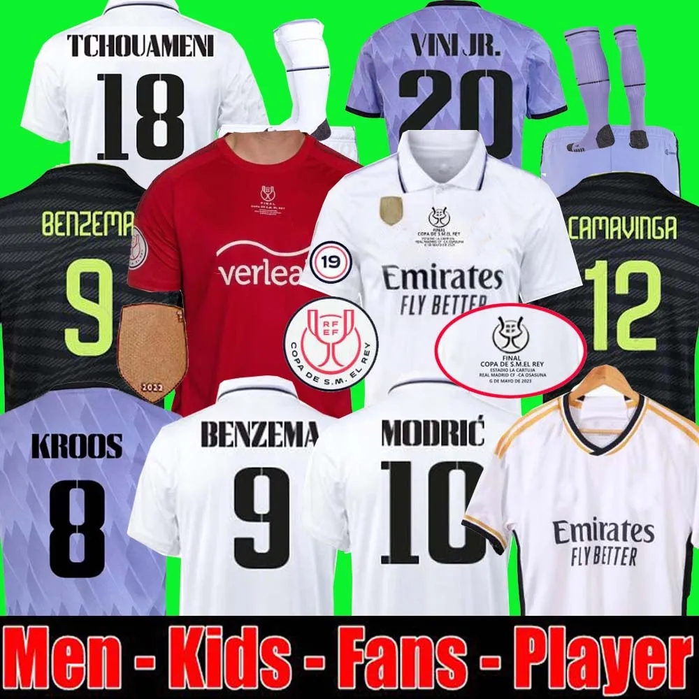 

2023 BENZEMA Finals soccer jersey 22 23 24 football shirt VINI JR CAMAVINGA TCHOUAMENI REAL MADRIDS Copa del Rey ASENSIO MODRIC WHITE men kids 2023 football shirts, Army green