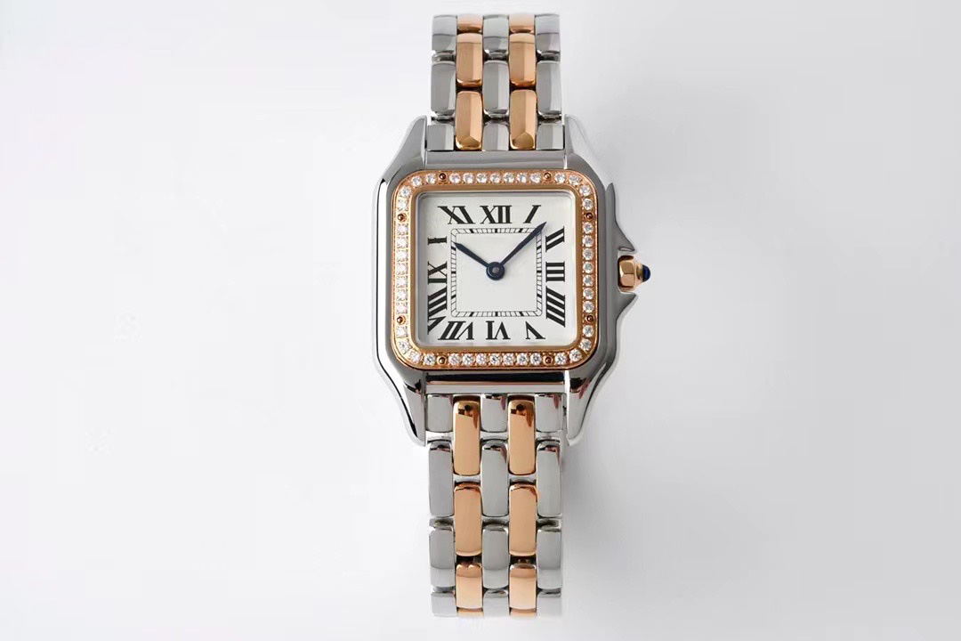 

hot Fashion Diamond Women Aaa Watches Quartz Movement Silver high quality montre moissanite cartlr datejust waterproof stainless steel Folding buckle 22mm watch, Box
