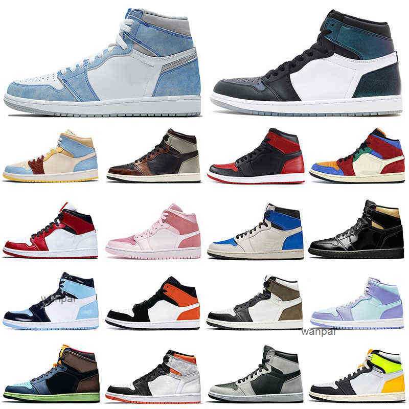 

Fashion Cheaper 1s men basketball shoes 1 Hyper Royal University Blue Banned Bred Shadow women mens trainers sports sneakers Dropshipping, 1s royal toe