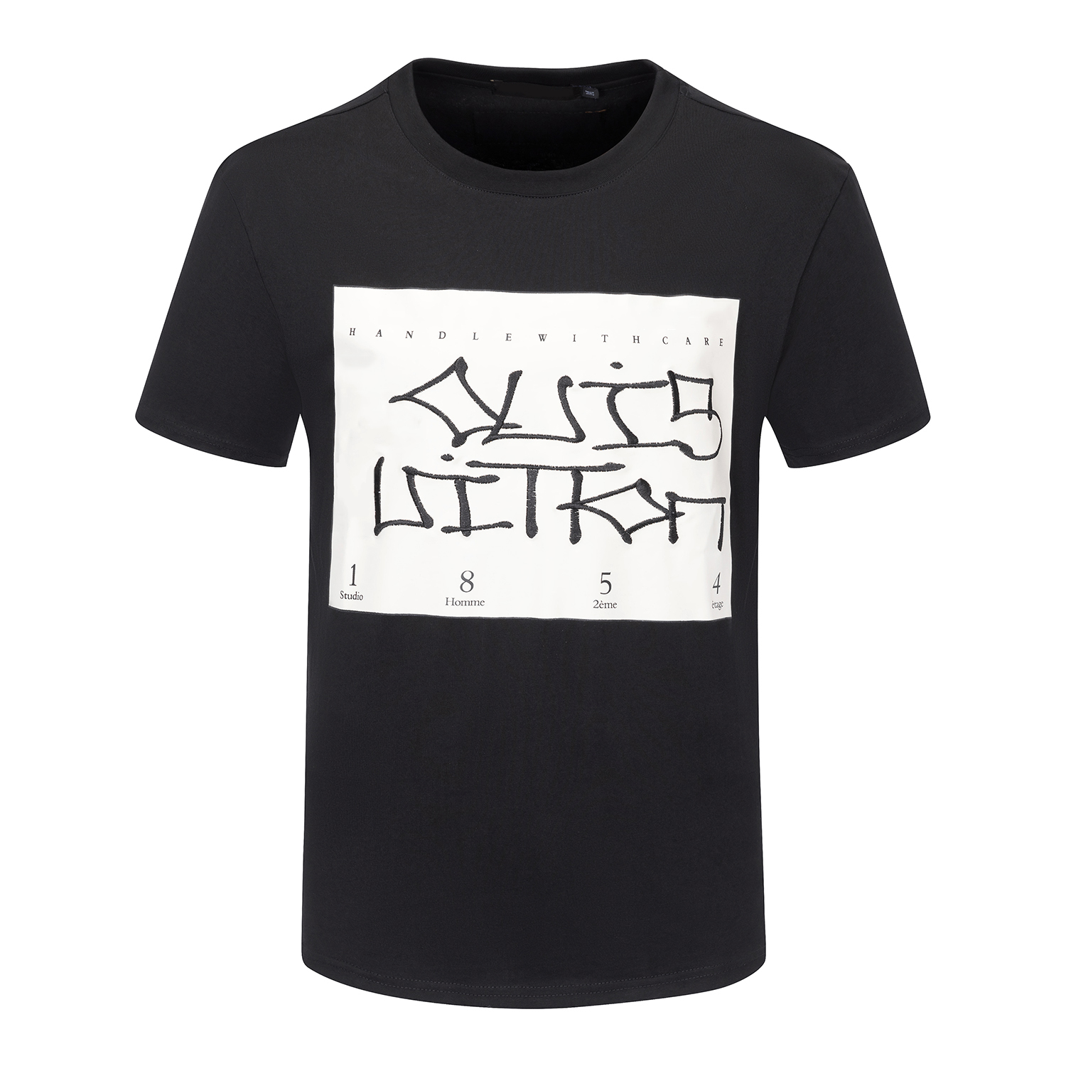 

Designer Men's T-Shirts Summer Loose Casual Quality Print Sleeve Short Tshirt