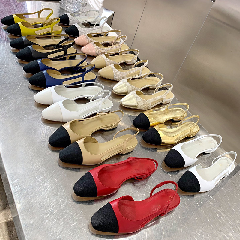 

Classic designer sandals High Quality Womens wedding dress shoes summer thick heels fashion round head slides 100% leather Platform office large size sandal 34-43, Color 14