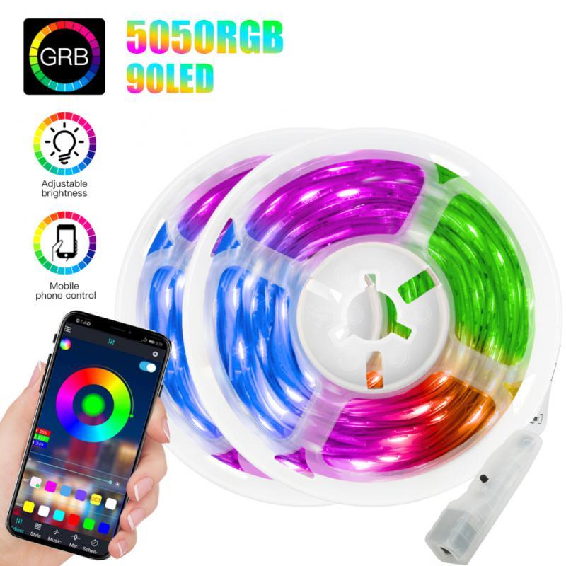 

Strips Strip Lights RGB Flexible Lamp Tape TV BackLight Bedroom Living Room Holiday Decoration LED Indoor 2.5M 4.5M 2023 StripsLED