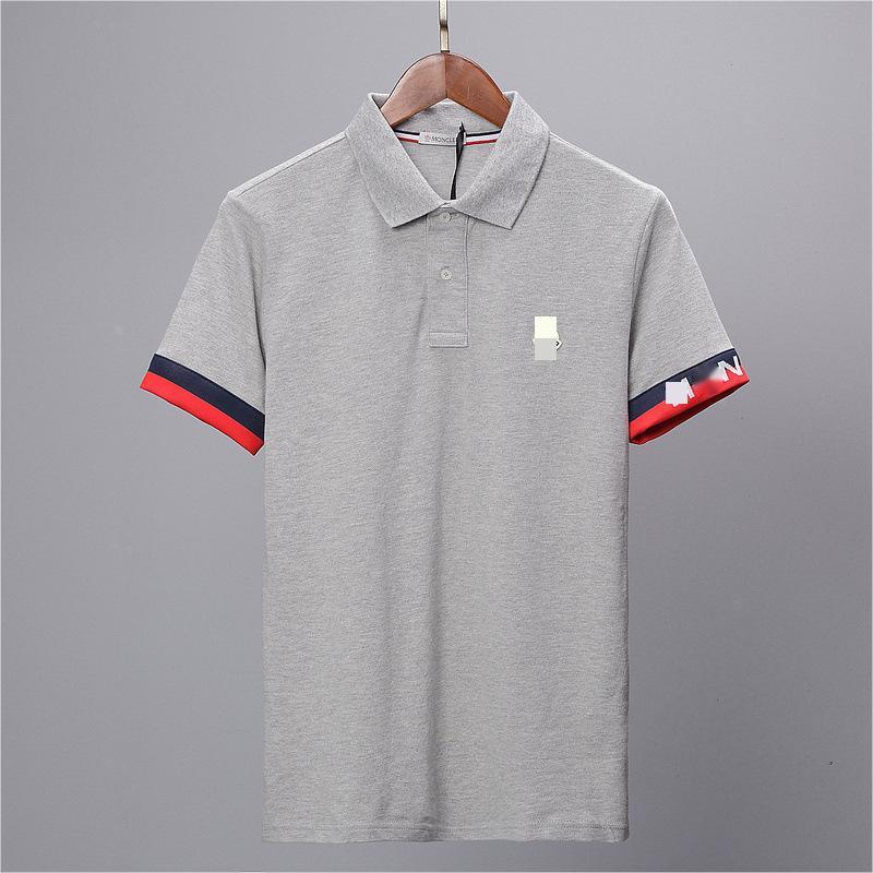 

Designer Mens Basic business polos T Shirt fashion france Monclair brand Men's T-Shirts embroidered armbands letter Badges polo shirt Loose Oversize Luxury